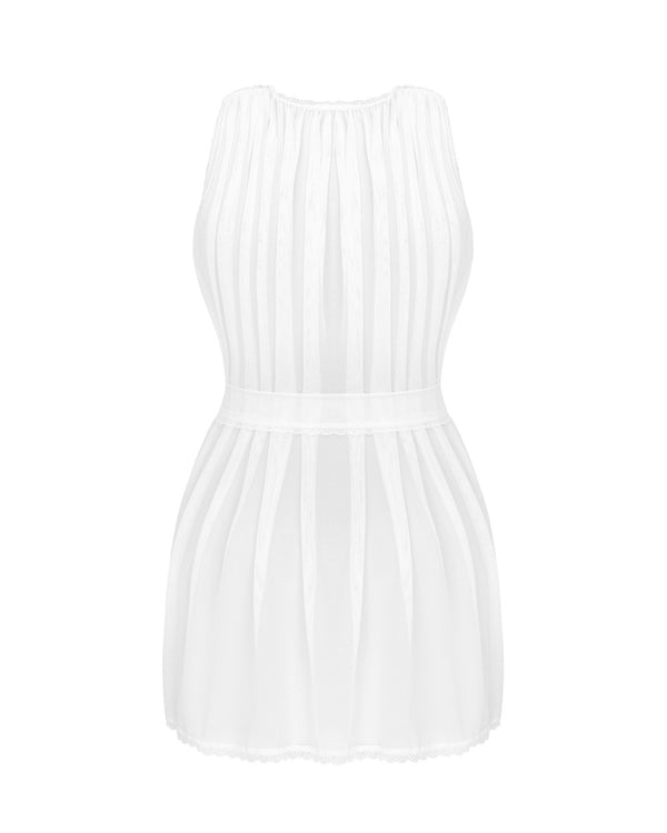 Obsessive peignoir met kant - Wit - Obsessive - SKU: 27605922141