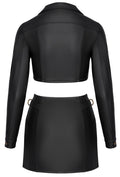 Cottelli PARTY Clubwear set met koperkleurige details - Zwart