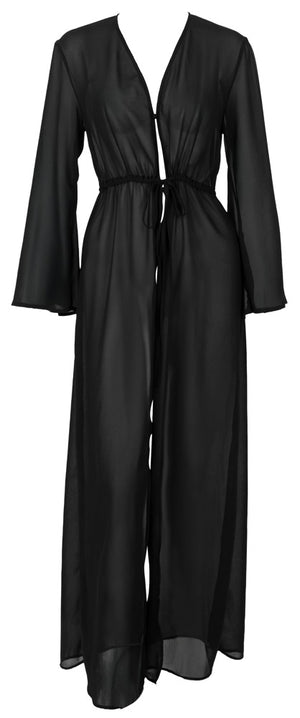 Cottelli LINGERIE lange kimono met uitlopende mouwen