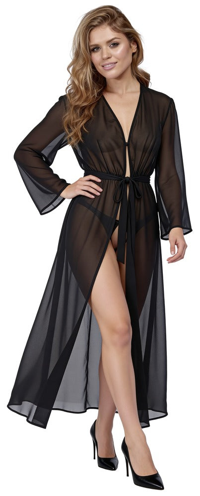 Cottelli LINGERIE lange kimono met uitlopende mouwen