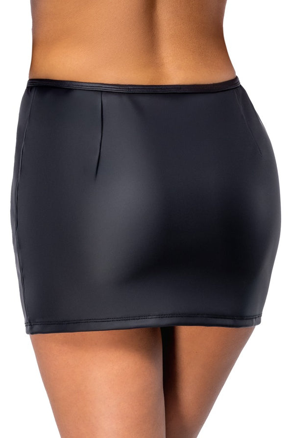 Cottelli PARTY Minirok met strasritssluiting - Zwart - Cottelli PARTY - SKU: 27707331021