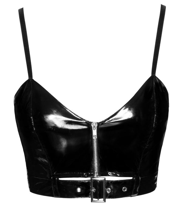 Black Level vinyl top met rits - Zwart - Black Level - SKU: 28303701012