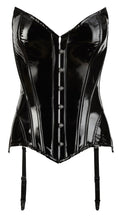 Black Level Korset vinyl met heupbedekking - Zwart
