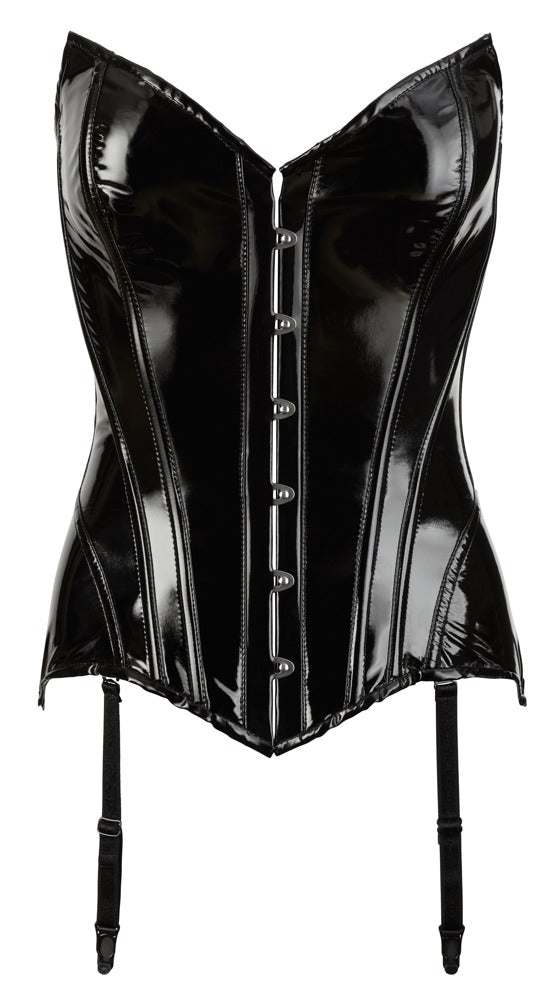 Black Level Korset vinyl met heupbedekking - Zwart - Black Level - SKU: 28402001012