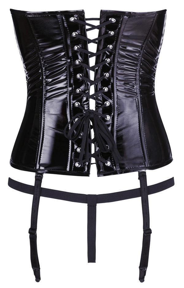 Black Level Korset strapless met jarretels - Zwart - Black Level - SKU: 28406421022