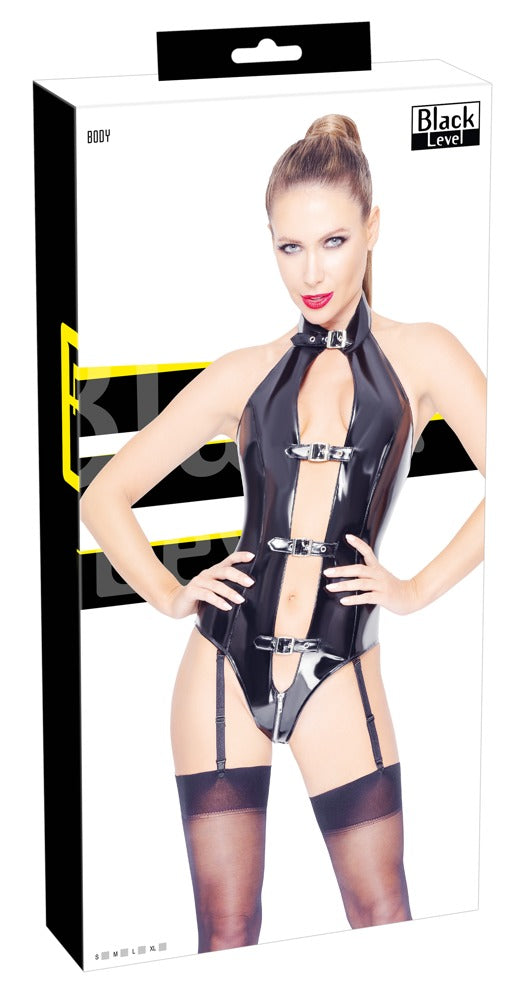 Black Level vinyl body met open voorkant - Zwart - Black Level - SKU: 28406931022