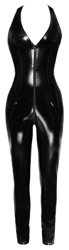 Black Level vinyl jumpsuit glanzend - Zwart - Black Level - SKU: 28500521022