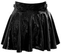 Black Level Minirok vinyl met 2-weg ritssluiting - Zwart