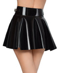 Black Level Minirok vinyl met 2-weg ritssluiting - Zwart