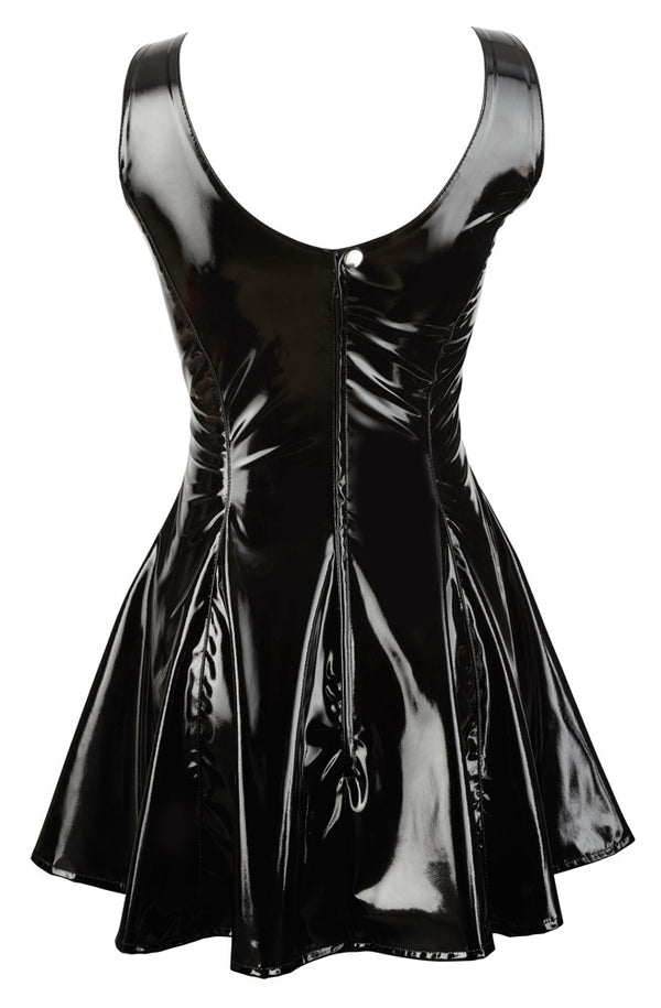 Black Level vinyl jurk met ritssluiting - Zwart - Black Level - SKU: 28510591012