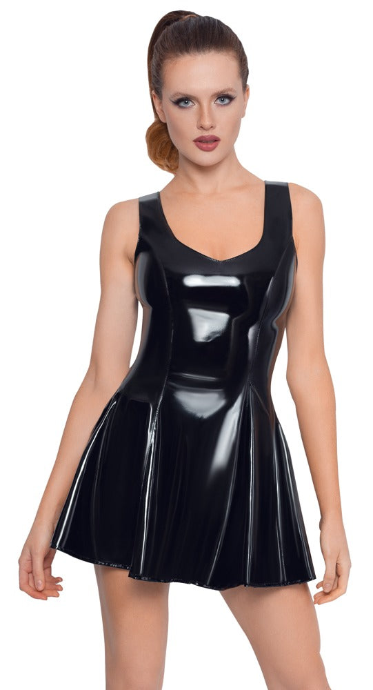 Black Level vinyl jurk met ritssluiting - Zwart - Black Level - SKU: 28510591012