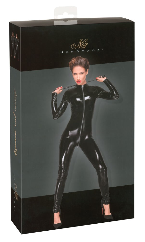 Noir Jumpsuit met 3-wegs metalen ritssluiting - Zwart
