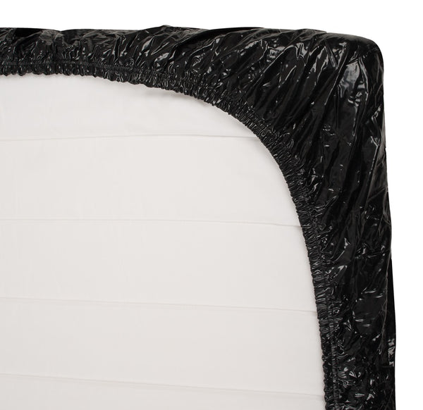 fetish Collection vinyl hoeslaken glanzend - Zwart - fetish Collection - SKU: 28600741001