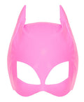 Black Level Halve hoofdmasker vinyl met kattenogen - Roze