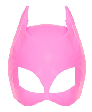Black Level Halve hoofdmasker vinyl met kattenogen - Roze