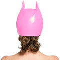 Black Level Halve hoofdmasker vinyl met kattenogen - Roze