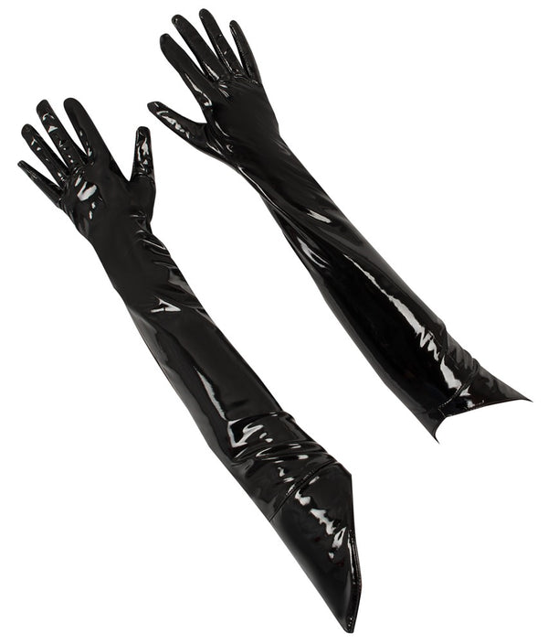Black Level lange vinyl handschoenen - Zwart - Black Level - SKU: 28701261022