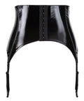 Black Level Jarretel riem extra breed met 5 metalen gespen - Zwart