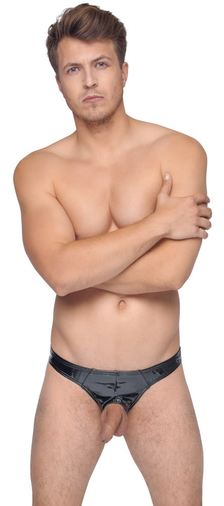 Black Level slip met showmastergat - Zwart