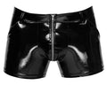 Black Level Boxer vinyl met metalen ritssluiting - Zwart