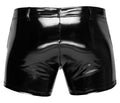 Black Level Boxer vinyl met metalen ritssluiting - Zwart