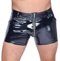 Black Level Boxer vinyl met metalen ritssluiting - Zwart