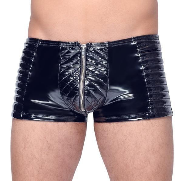 Black Level vinyl boxer bikerstijl - Zwart - Black Level - SKU: 28904881702