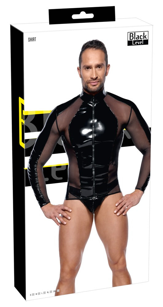 Black Level Vinyl shirt - Zwart - Black Level - SKU: 28905421701