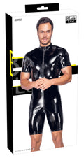 Black Level Jumpsuit vinyl kort met ritssluiting - Zwart
