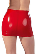 Late X Latex minirok strak aansluitend - Rood