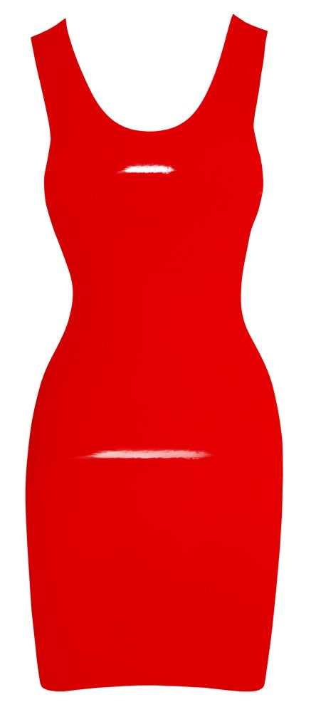 Late X klassieke latex jurk - Rood - Late X - SKU: 29001733011
