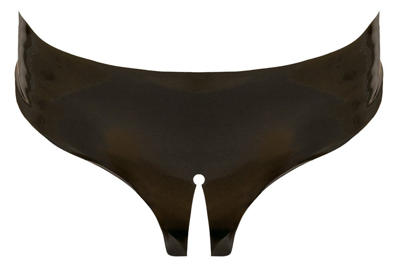 Late X Slip kruisloos latex - Zwart