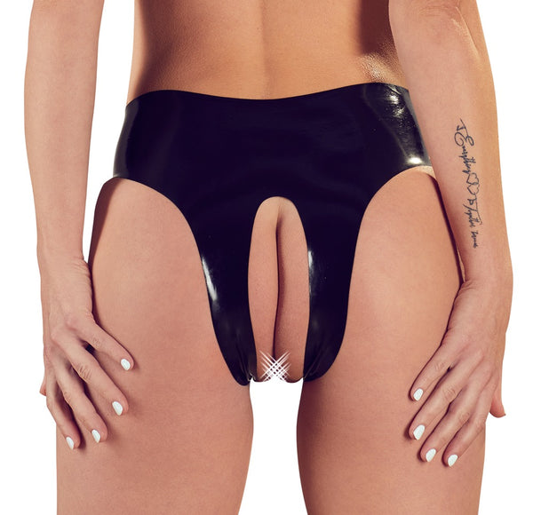 Late X Slip kruisloos latex - Zwart - Late X - SKU: 29011701101