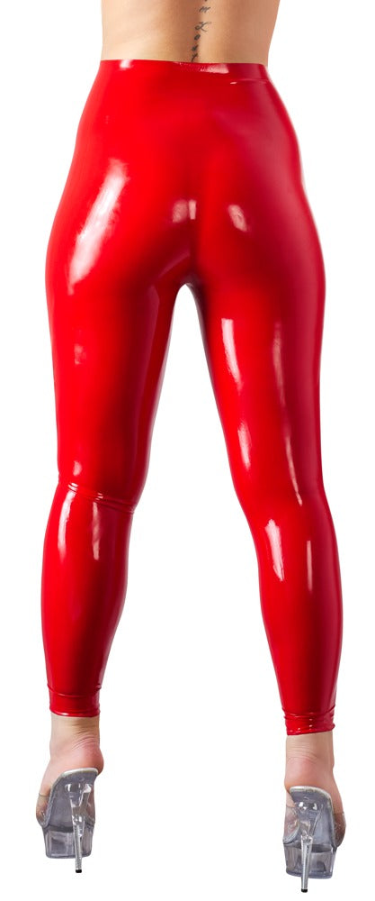 Late X glimmende legging - Rood