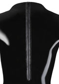 Late X Body latex met rits - Zwart