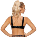 Late X bustier met kliksluiting - Zwart