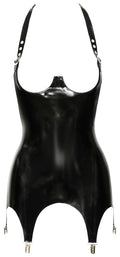 Late X Latex cami met open cups - Zwart
