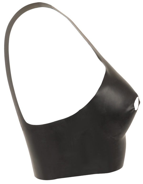 Late X Latex bra met tepeluitsnijdingen - Zwart - Late X - SKU: 29014041021