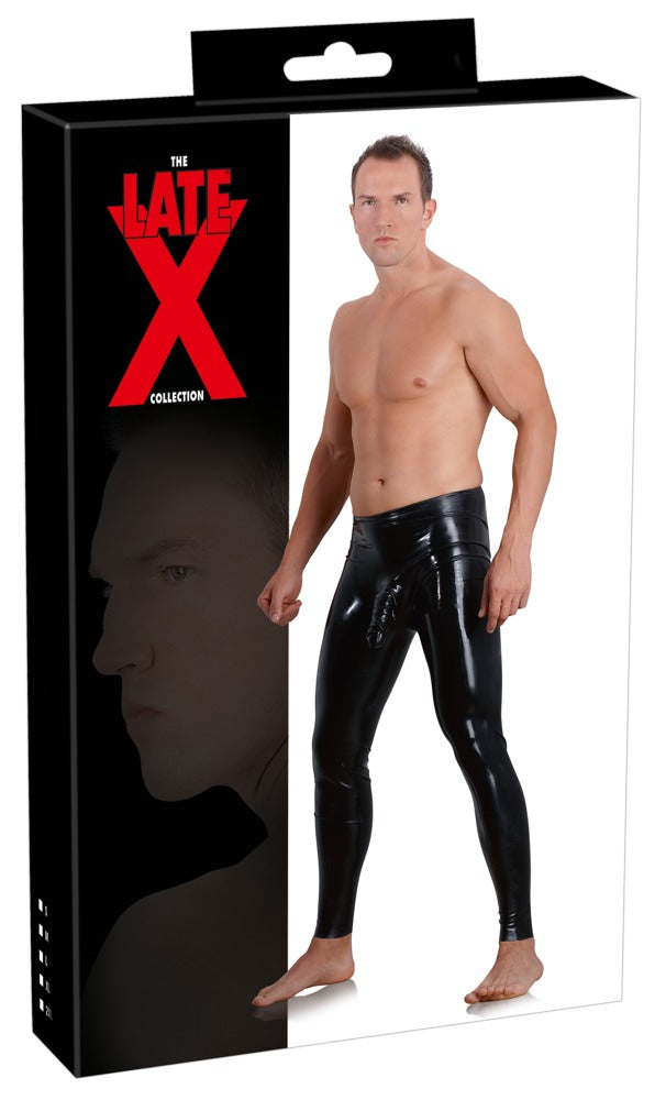 Late X legging met penis sleeve - Zwart