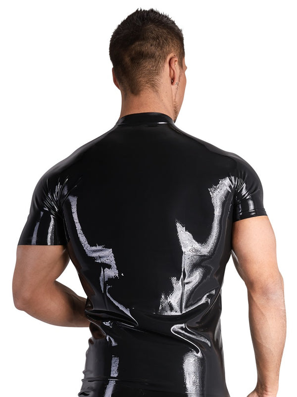 Late X huidstrak shirt met kraag - Zwart - Late X - SKU: 29103491711