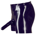 Late X latex boxer met sleeve - Zwart