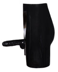 Late X Latex boxer met pik/bal sleeve en anaal condoom - Zwart