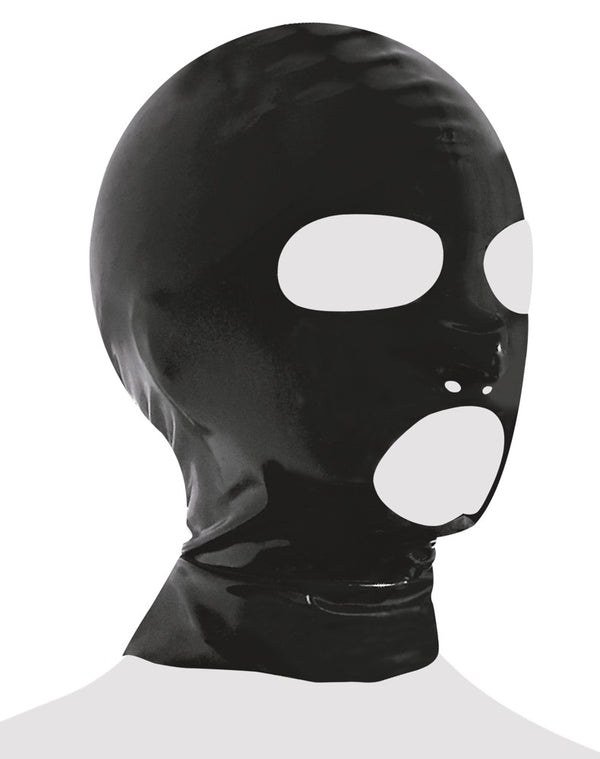 Late X Latex masker met ademgaten - Zwart - Late X - SKU: 29200501001