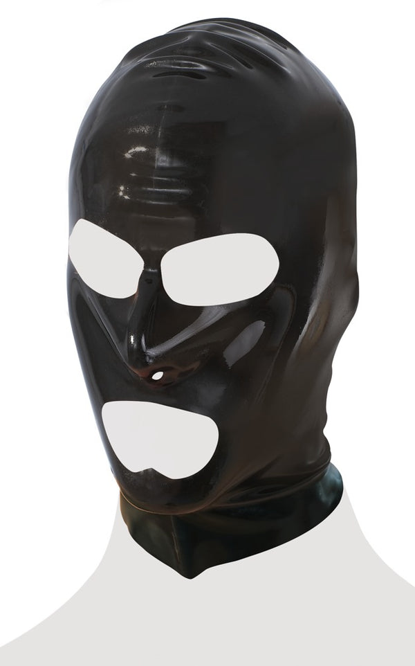 Late X hoofdmasker plat gedompeld - Zwart - Late X - SKU: 29200501001