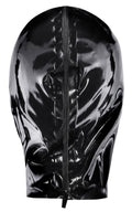 Late X Vacuümmasker latex met ademgat - Zwart