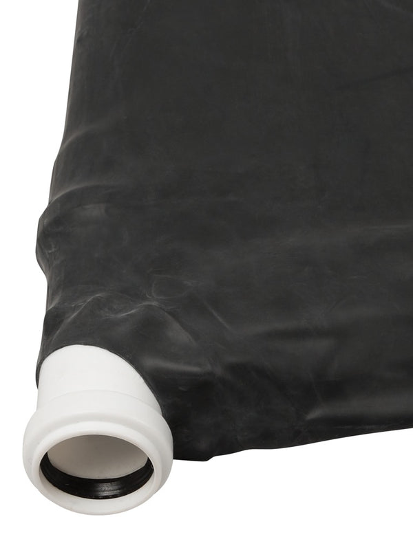 Late X Vacuümbed latex 2x1m met ritssluiting - Zwart - Late X - SKU: 29500061000