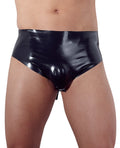 Late X opblaasbare slip met anal plug - Zwart