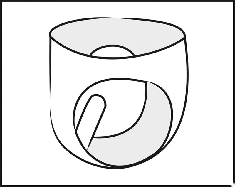 Late X opblaasbare slip met anal plug - Zwart