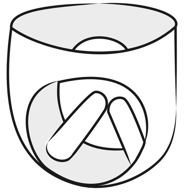 Late X Slip met 2 opblaasbare dildo's - Zwart - Late X - SKU: 29502861021