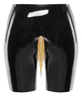 Late X Latex boxer met urinezak en aflaatventiel - Zwart